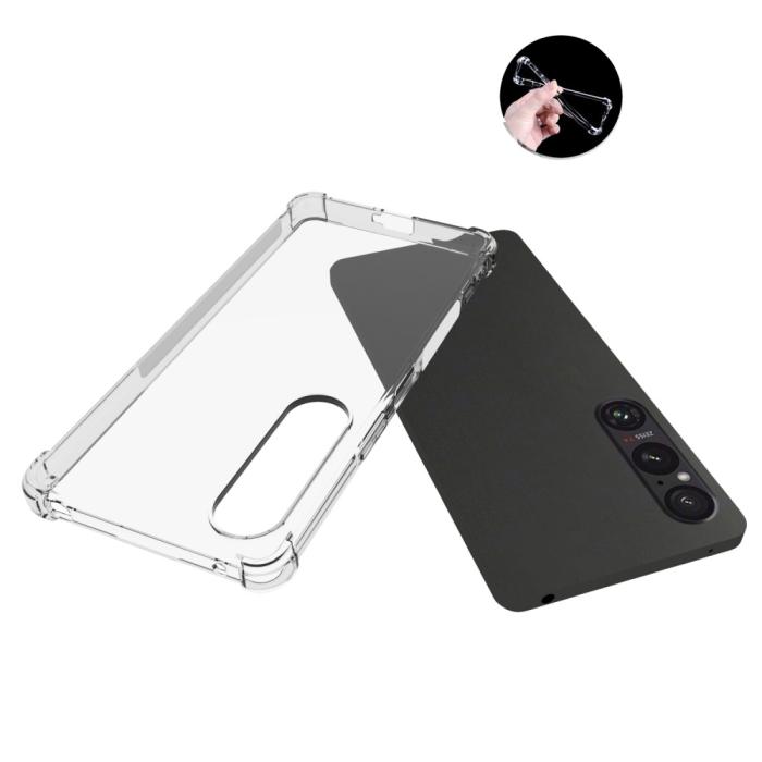 Bild 3,  Sony Xperia 1 VI Shockproof TPU Skal Transparent - Teknikhallen.se