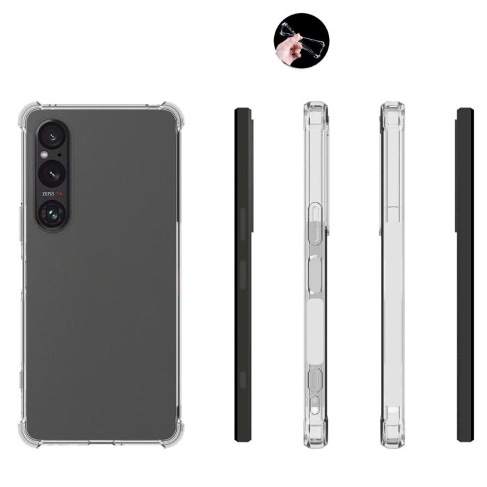 Bild 4,  Sony Xperia 1 VI Shockproof TPU Skal Transparent - Teknikhallen.se
