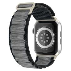 ColorPop Apple Watch 42/44/45/46/49 mm Armband Alpine Pro Loop Svart/Gr&aring; - Teknikhallen.se