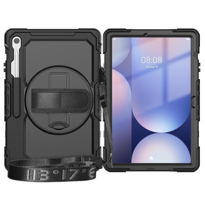 Bild 2,  Galaxy Tab S10 FE Plus Skal 360 Shockproof Hybrid Kickstand Svart - Teknikhallen.se