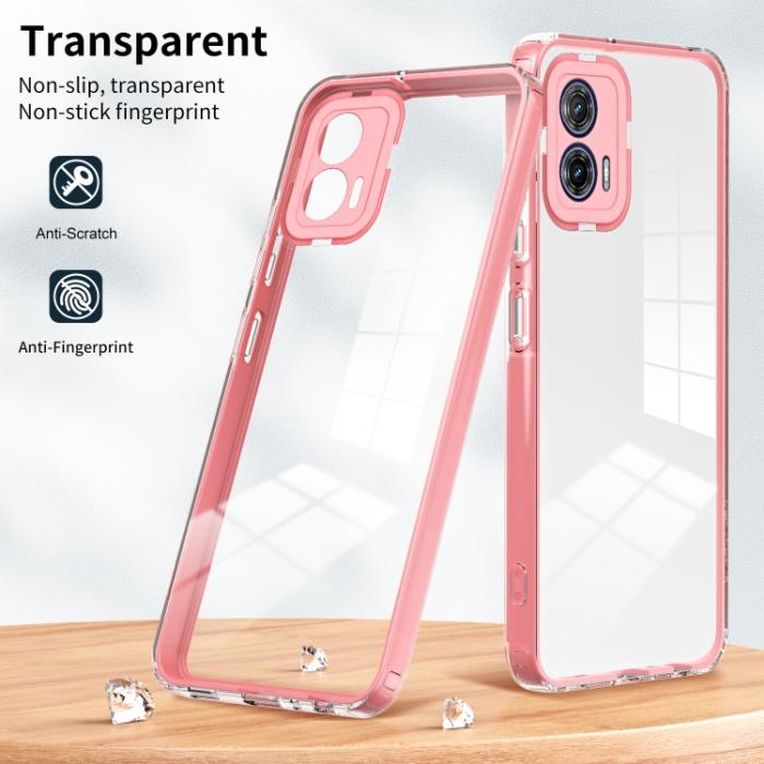 Bild 2,  Motorola Moto G73 5G Skal Hybrid Rosa - Teknikhallen.se