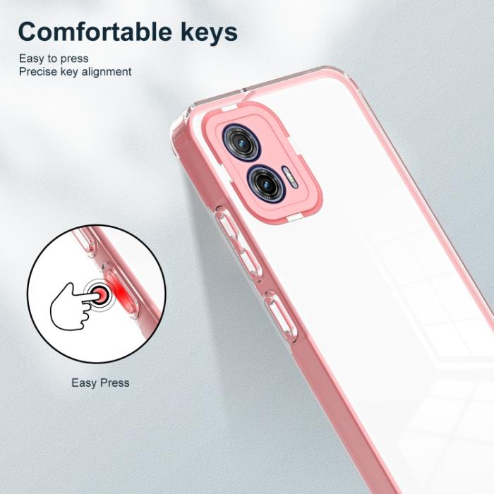 Bild 5,  Motorola Moto G73 5G Skal Hybrid Rosa - Teknikhallen.se
