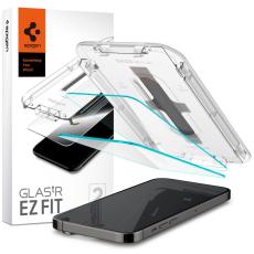 Spigen Spigen iPhone 14 Pro Max 2-PACK GLAS.tR "Ez Fit" Sk&auml;rmskydd - Teknikhallen.se
