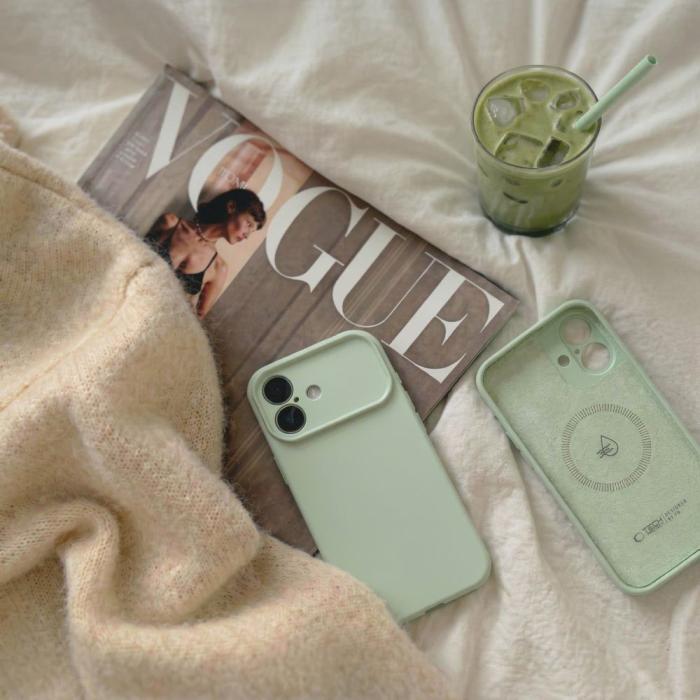 Bild 6, Tech-Protect Tech-Protect iPhone 17 Skal MagSafe Silicone Sage - Teknikhallen.se