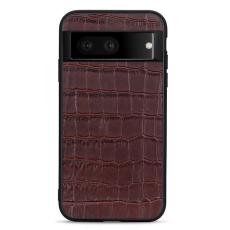  Google Pixel 7 Skal &Auml;kta L&auml;der Krokodil Textur Brun - Teknikhallen.se