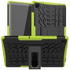  Samsung Galaxy Tab A7 10.4 Skal Rugged Kickstand Armor Gr&ouml;n - Teknikhallen.se