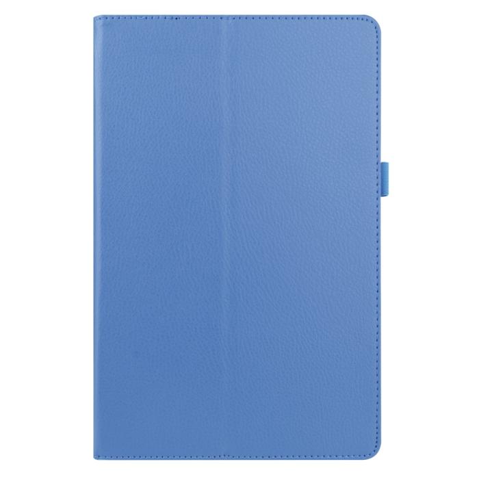 Bild 2,  Samsung Galaxy Tab A7 10.4 Fodral Litchi läder Blå - Teknikhallen.se