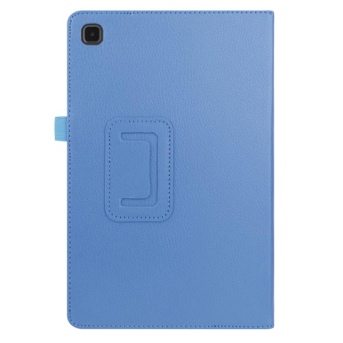 Bild 3,  Samsung Galaxy Tab A7 10.4 Fodral Litchi läder Blå - Teknikhallen.se