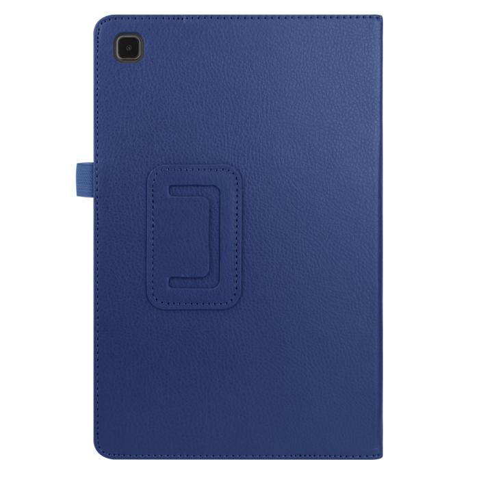 Bild 3,  Samsung Galaxy Tab A7 10.4 Fodral Litchi läder Mörk Blå - Teknikhallen.se