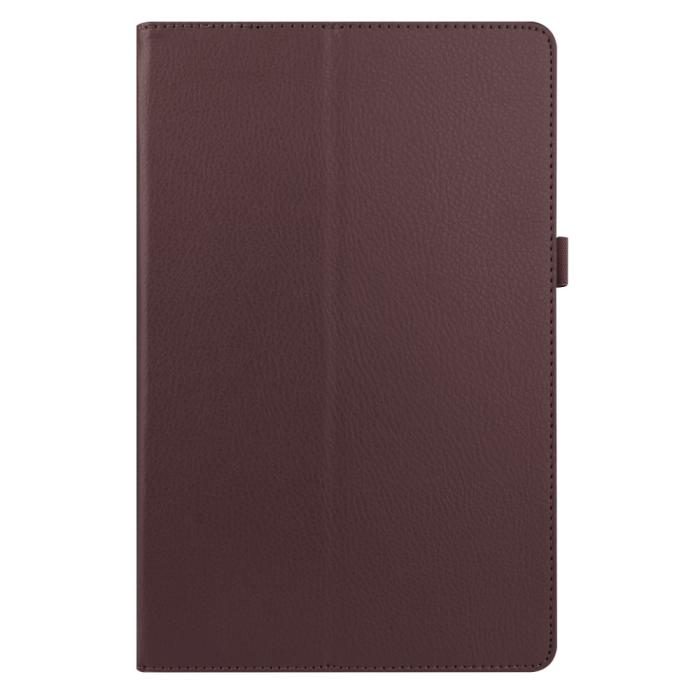Bild 2,  Samsung Galaxy Tab A7 10.4 Fodral Litchi läder Brun - Teknikhallen.se