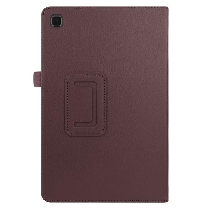 Bild 3,  Samsung Galaxy Tab A7 10.4 Fodral Litchi läder Brun - Teknikhallen.se