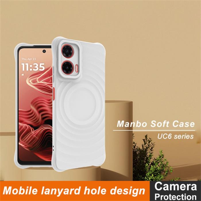 Bild 2, IMAK IMAK Motorola Moto G35 5G Skal Waterdrop Matt Vit - Teknikhallen.se