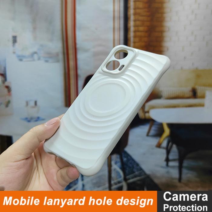 Bild 3, IMAK IMAK Motorola Moto G35 5G Skal Waterdrop Matt Vit - Teknikhallen.se