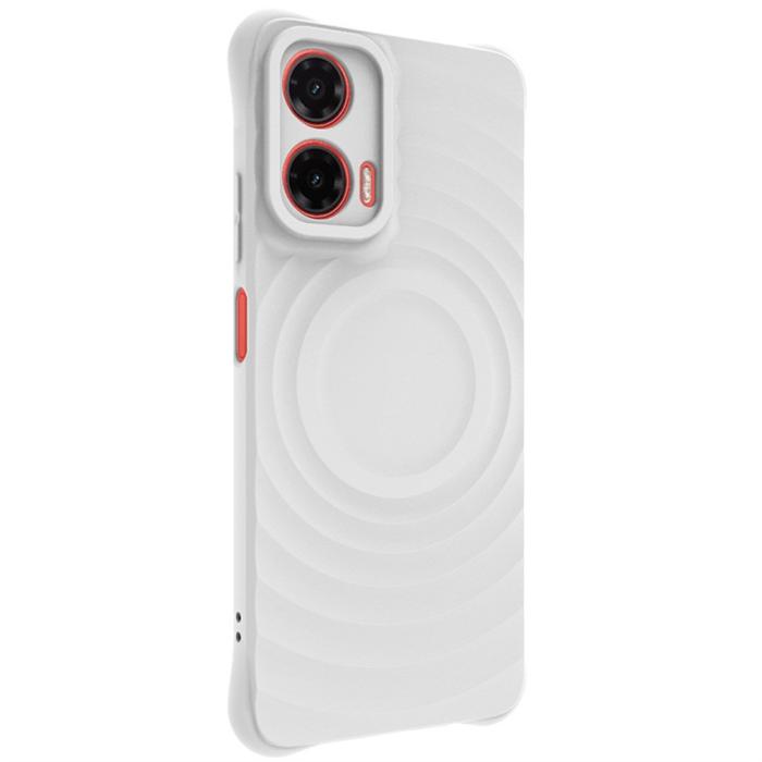 Bild 5, IMAK IMAK Motorola Moto G35 5G Skal Waterdrop Matt Vit - Teknikhallen.se