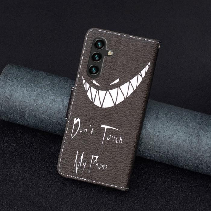 Bild 5,  Samsung Galaxy A14 4G/5G Fodral Med Tryck Dont Touch My Phone - Teknikhallen.se