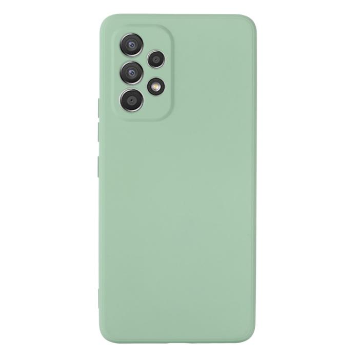 Bild 2,  Samsung Galaxy A53 5G Skal Liquid Silikon Med Strap Grön - Teknikhallen.se