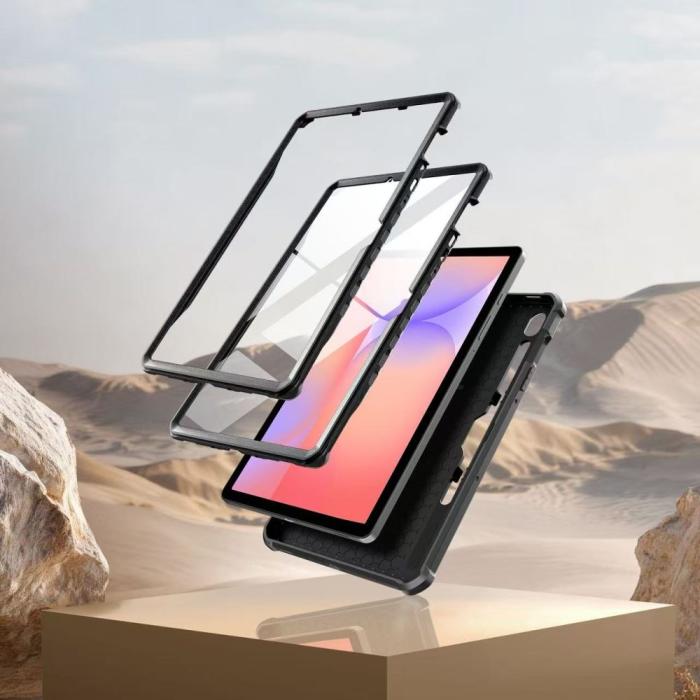 Bild 3, Tech-Protect Tech-Protect Galaxy Tab S10 Lite/S10 FE/S9 2-SET Skal Kevlar Pro Svart - Teknikhallen.se