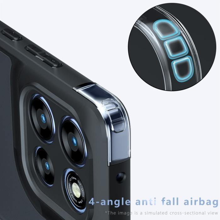 Bild 5,  Motorola Moto G86 Power / G86 5G Skal Hybrid Skin Touch Svart - Teknikhallen.se