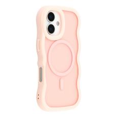  iPhone 17 Skal MagSafe Wavy Matt Ljus Rosa - Teknikhallen.se