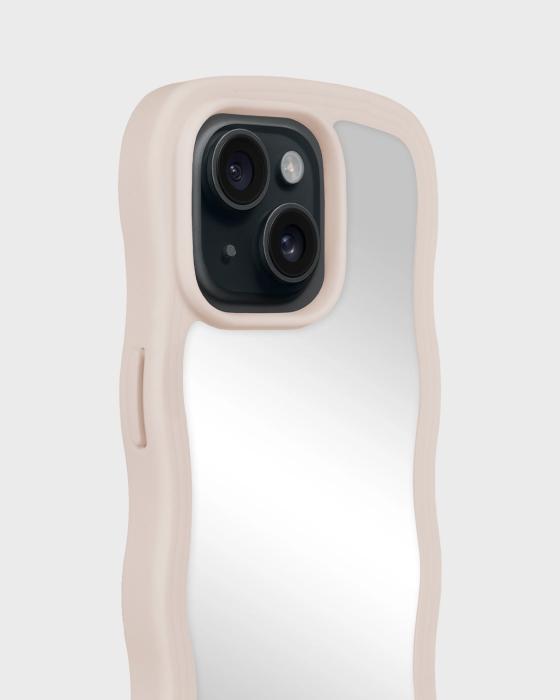 Bild 3, holdit holdit iPhone 15/14/13 Skal Wavy Light Beige Mirror - Teknikhallen.se