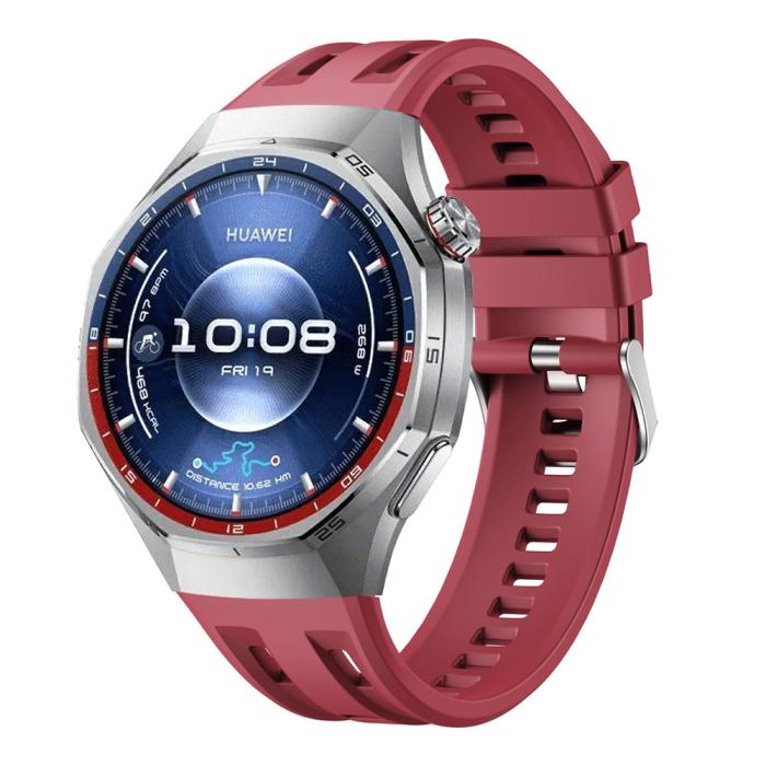 Bild 2,  Huawei Watch GT 6 Pro 46 mm Armband FlexSilicone Vinröd - Teknikhallen.se