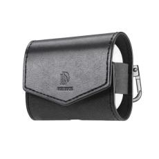 DUX DUCIS DUX DUCIS AirPods 3 Fodral PU-L&auml;der Med Krok Svart - Teknikhallen.se