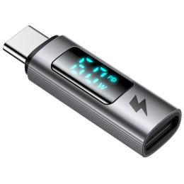 MCDODO MCDODO Lightning - USB-C Adapter Digital Display Grå - Teknikhallen.se