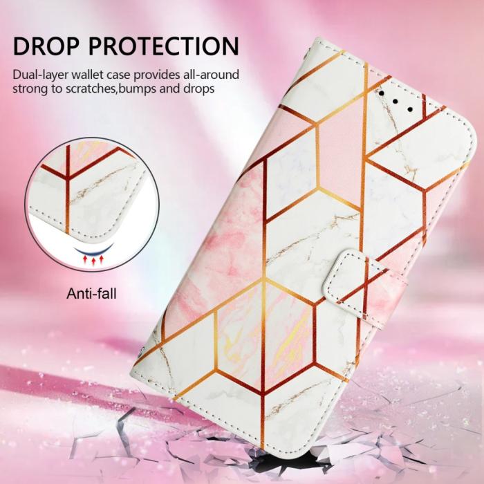 Bild 6,  iPhone 16 Pro Max Fodral Marmor Vit/Rosa - Teknikhallen.se