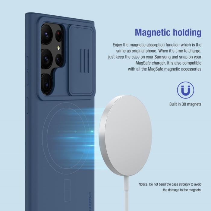 Bild 5, NILLKIN NILLKIN Galaxy S23 Ultra Skal CamShield Soft Silicone Grå - Teknikhallen.se
