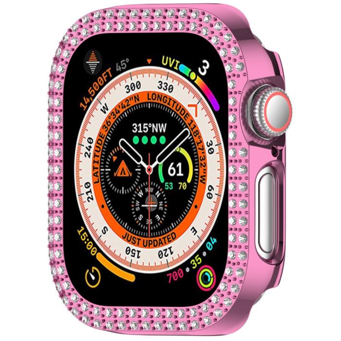 Bild 5,  Apple Watch 10 42 mm Skal Rhinestone Rosa - Teknikhallen.se