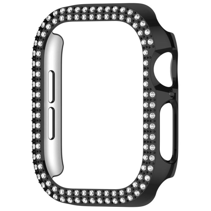 Bild 2,  Apple Watch 10 42 mm Skal Rhinestone Svart - Teknikhallen.se