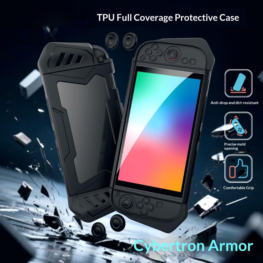  Nintendo Switch 2 Skal Med Skärmskydd Härdat Glas Svart - Teknikhallen.se