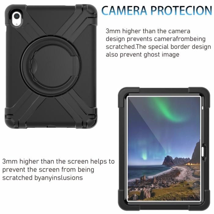 Bild 3,  iPad 11 2025 / 10.9 2022 Fodral 360 X-Shape Shockproof - Teknikhallen.se