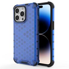  iPhone 14 Pro Max Skal Shockproof Honeycomb Hybrid Bl&aring; - Teknikhallen.se