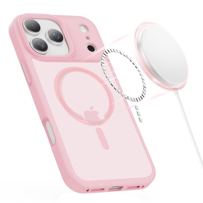 Bild 3, Tech-Protect Tech-Protect iPhone 17 Pro Skal MagSafe MagMat Rosa - Teknikhallen.se