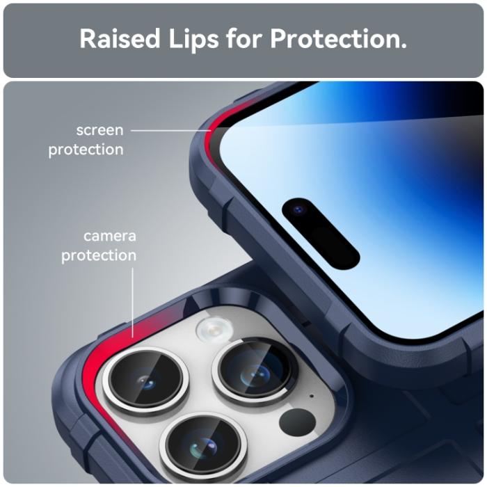 Bild 6,  iPhone 15 Pro Skal Robust Blå - Teknikhallen.se
