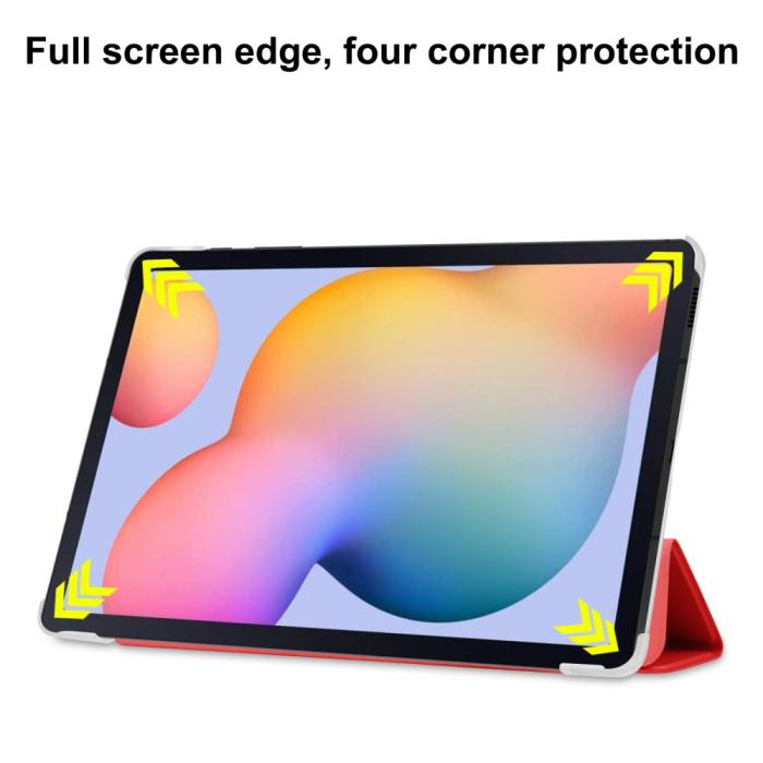 Bild 5,  Samsung Galaxy Tab A7 10.4 Fodral Tri-Fold Röd - Teknikhallen.se