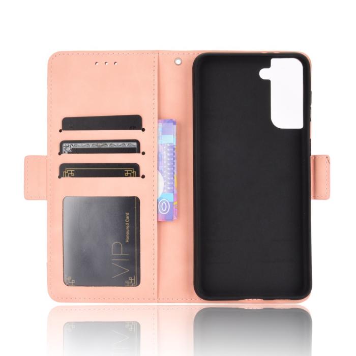 Bild 5,  Samsung Galaxy S21 Plus - Fodral Med Avtagbart Kortfodral - Ljus Rosa - Teknikhallen.se