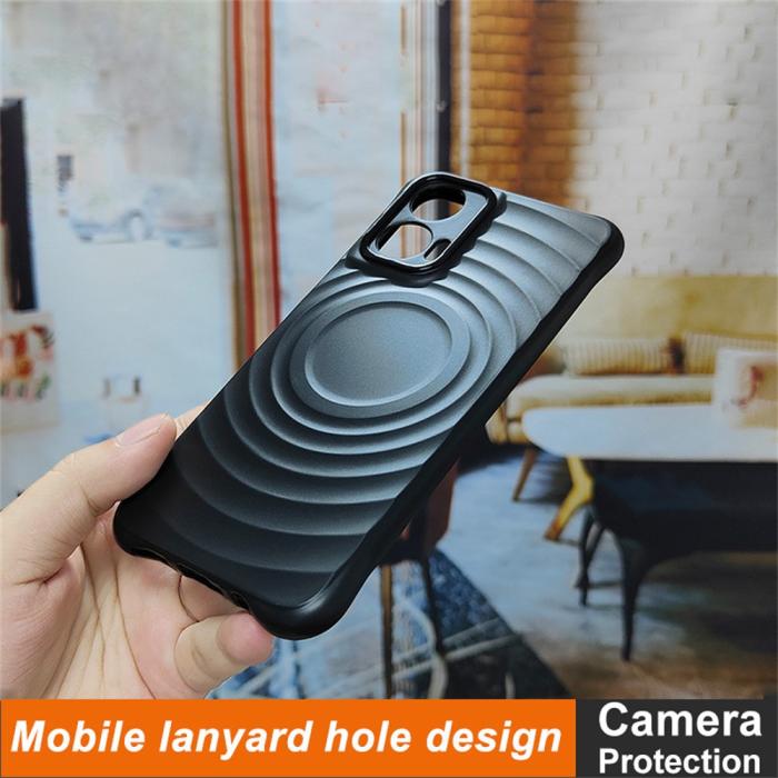 Bild 3, IMAK IMAK Motorola Moto G35 5G Skal Waterdrop Matt Svart - Teknikhallen.se