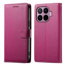  Xiaomi 17T Fodral Litchi L&auml;der Rosa - Teknikhallen.se