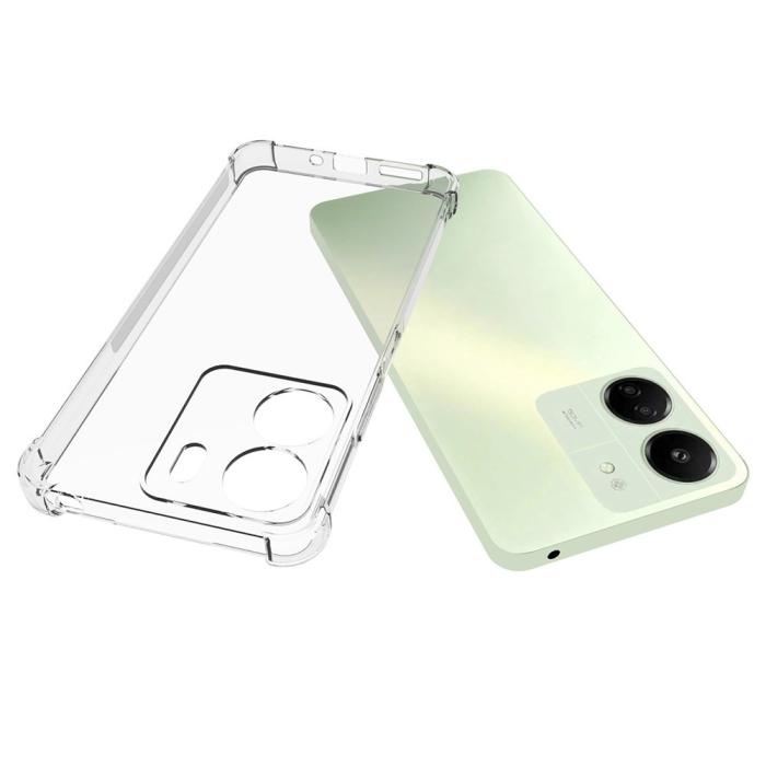 Bild 2,  Xiaomi Redmi 13C 4G Skal Shockproof TPU Transparent - Teknikhallen.se