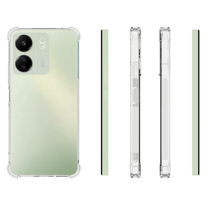 Bild 5,  Xiaomi Redmi 13C 4G Skal Shockproof TPU Transparent - Teknikhallen.se