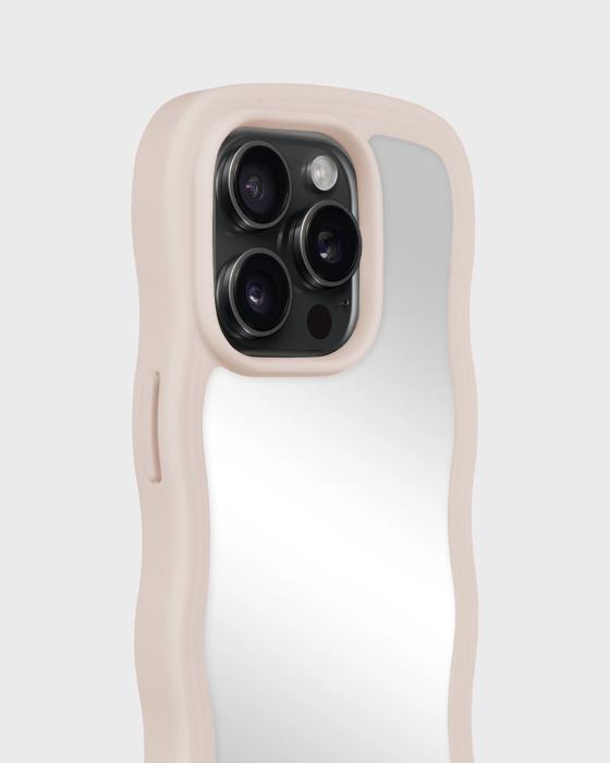 Bild 3, holdit holdit iPhone 14 Pro Skal Wavy Light Beige Mirror - Teknikhallen.se