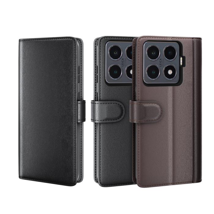 Bild 5,  Xiaomi 15T Pro Fodral Premium Äkta Läder Brun - Teknikhallen.se