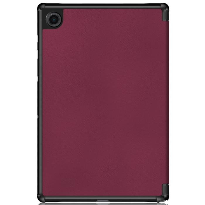 Bild 3,  Samsung Galaxy Tab A8 10.5 (2021) Fodral Premium Tri-Fold Vinröd - Teknikhallen.se