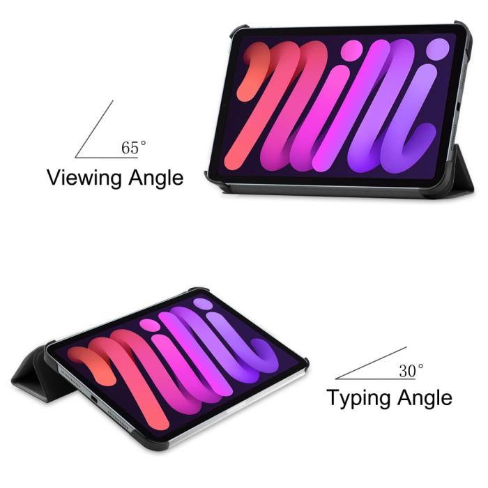 Bild 6,  iPad Mini 2024/2021 Fodral Smart Tri-Fold Svart - Teknikhallen.se