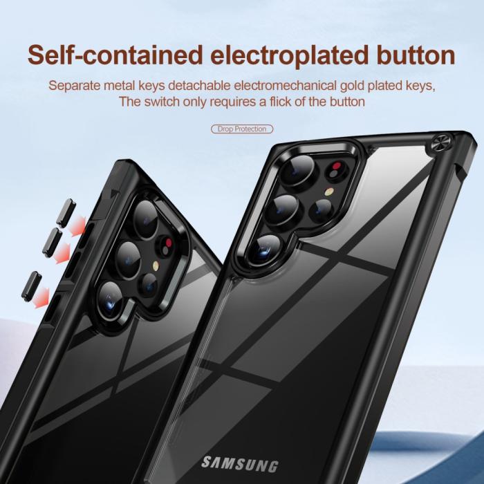 Bild 6,  Galaxy S24 Ultra Skal Shockproof Hybrid Armor Svart - Teknikhallen.se