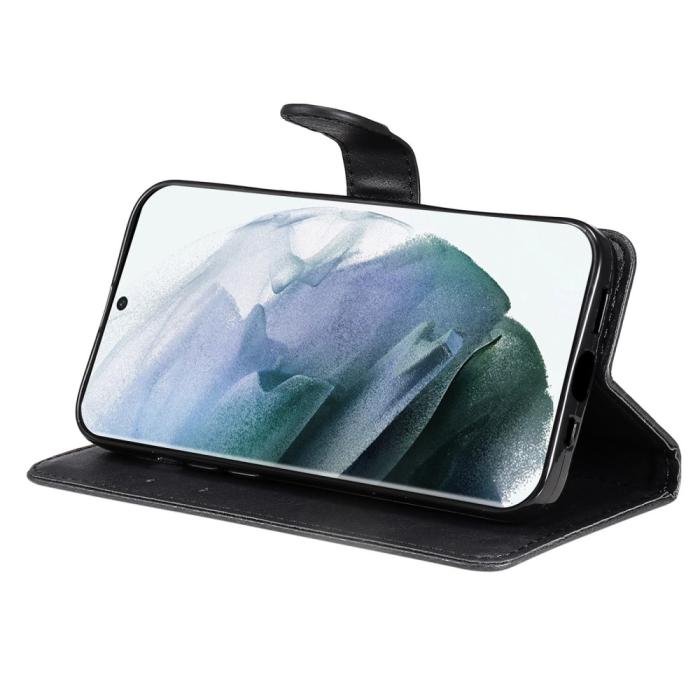 Bild 3,  Samsung Galaxy S23 Ultra Fodral Solid Läder Svart - Teknikhallen.se