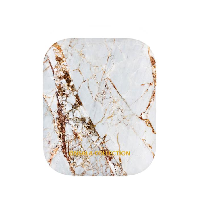 Bild 3, Onsala ONSALA AirPods Fodral White Rhino Marble - Teknikhallen.se