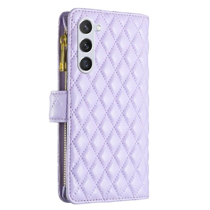 Bild 6, BINFEN BINFEN Galaxy S24 Fodral Diamond Multifunktionell Lila - Teknikhallen.se